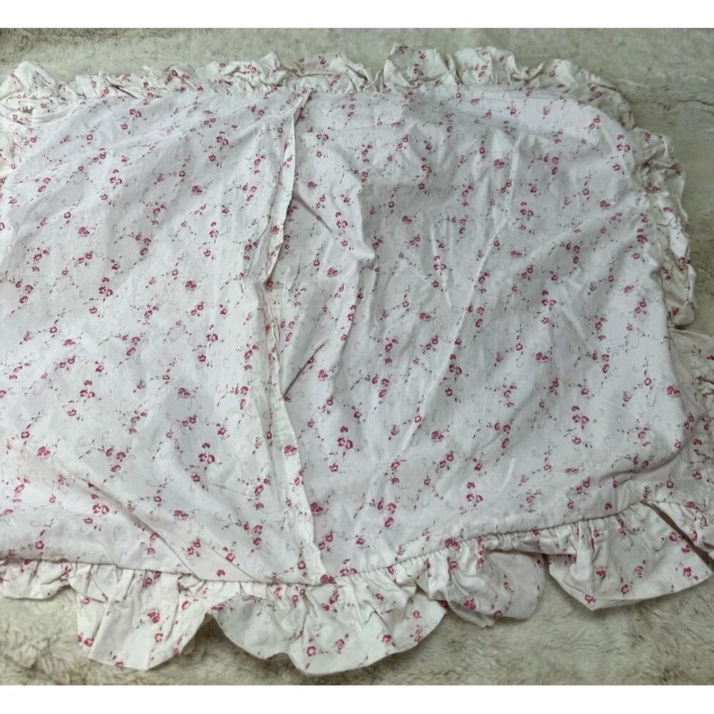 Simply Shabby Chic Rachel Ashwell Misty Rose Pillow Sham Standard Size Ruffle